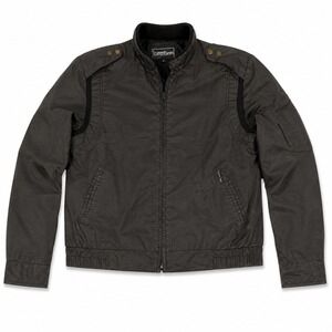 Vintage Current Seen Bomber Jacket Mens XL Black Military Flight Utility